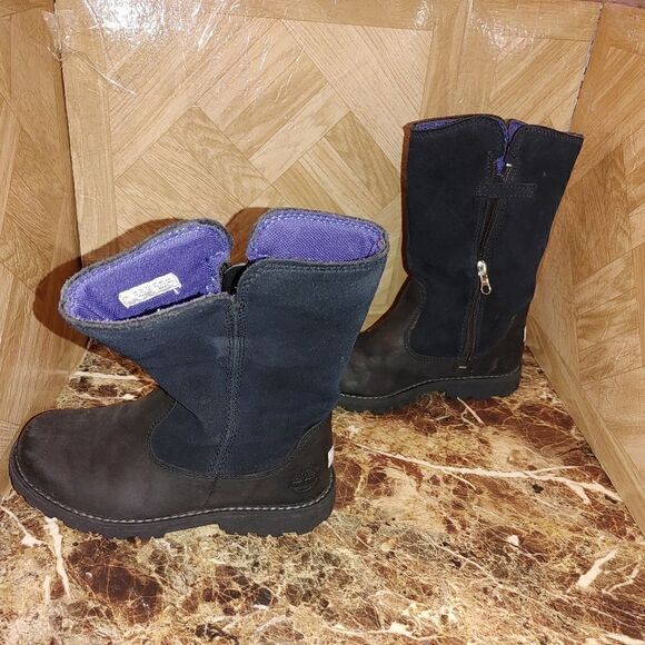 Timberland toddler leather boots black size 12.    170 - Picture 5 of 12